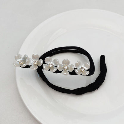 Pearl Flower Ball Head Hair Artifact New Retro Temperament Net Red Lazy Braided Hair Styling Hair Accessories