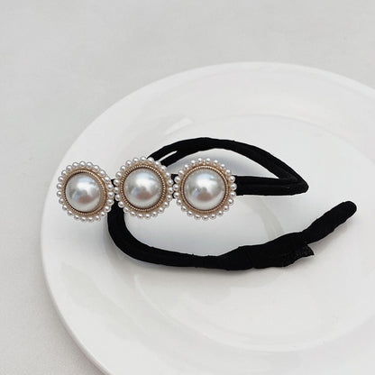 Pearl Flower Ball Head Hair Artifact New Retro Temperament Net Red Lazy Braided Hair Styling Hair Accessories
