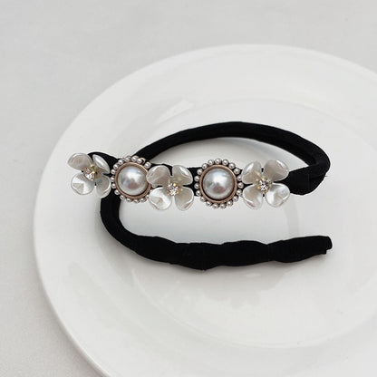 Pearl Flower Ball Head Hair Artifact New Retro Temperament Net Red Lazy Braided Hair Styling Hair Accessories